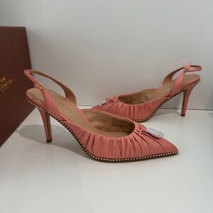 Coach Women's Wionna Pointed Slingback Pumps size 39 NEW IN BOX